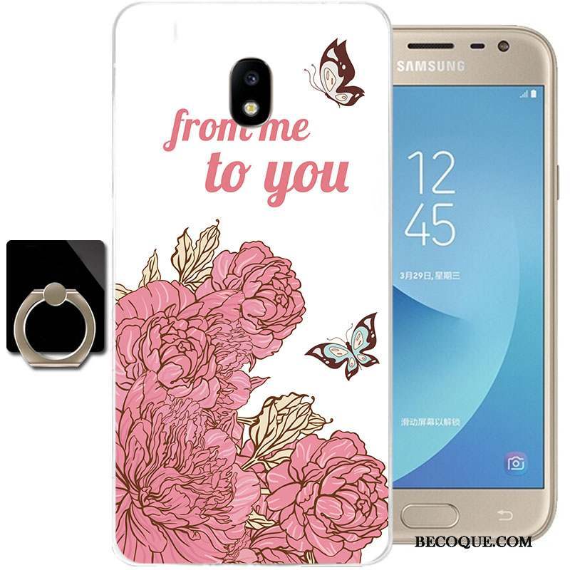 Samsung Galaxy J3 2017 Silicone Coque De Téléphone Transparent Étui Tout Compris Dessin Animé