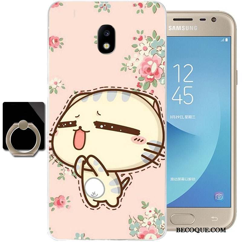 Samsung Galaxy J3 2017 Silicone Coque De Téléphone Transparent Étui Tout Compris Dessin Animé