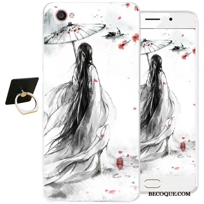 Samsung Galaxy J3 2017 Style Chinois Peinture À L'encre Coque De Téléphone Tout Compris Silicone Protection