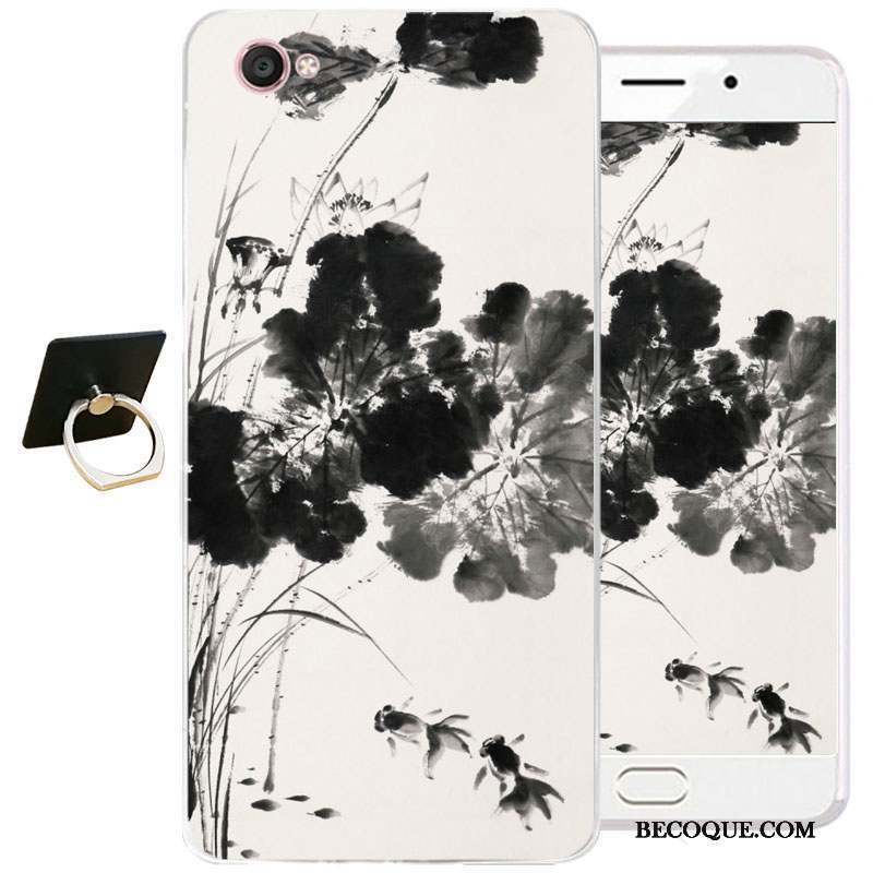 Samsung Galaxy J3 2017 Style Chinois Peinture À L'encre Coque De Téléphone Tout Compris Silicone Protection