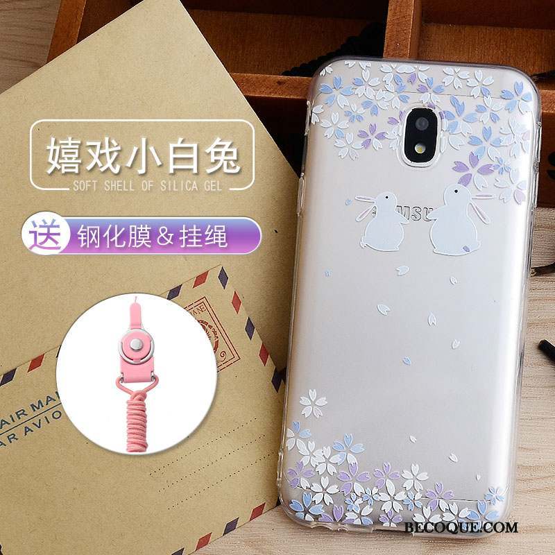 Samsung Galaxy J3 2017 Téléphone Portable Protection Vert Gaufrage Coque Incassable