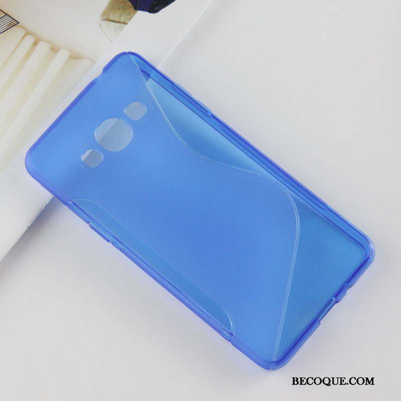 Samsung Galaxy J3 2017 Violet Coque Étui Délavé En Daim Téléphone Portable Antidérapant