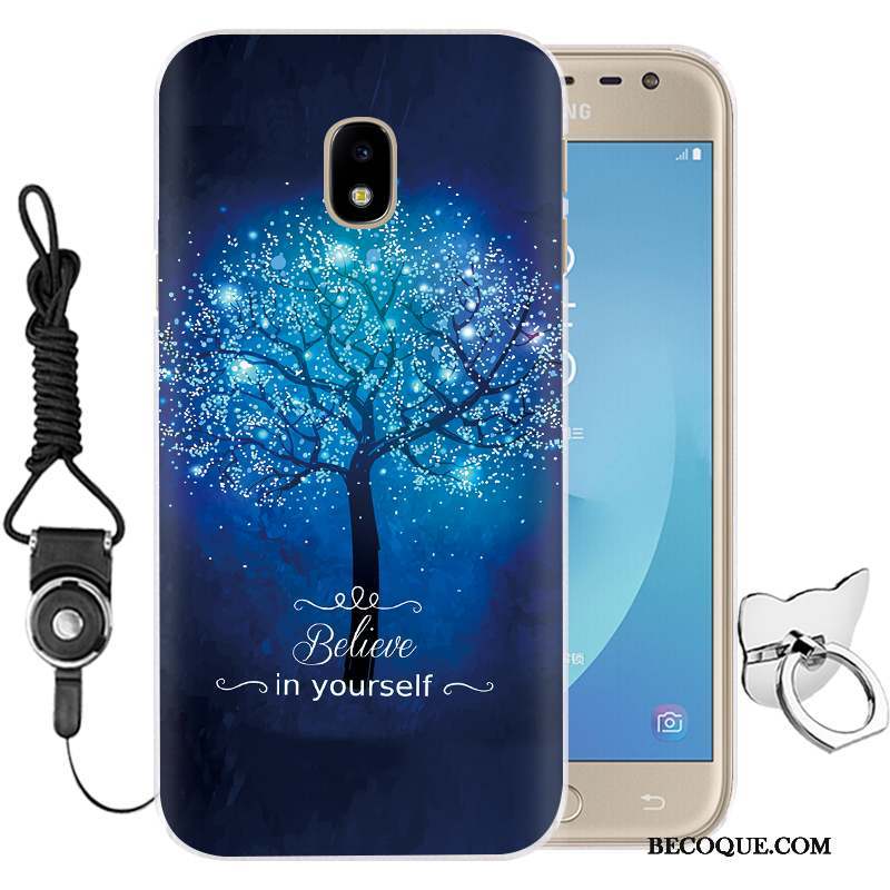 Samsung Galaxy J3 2017 Violet Silicone Incassable Coque De Téléphone Téléphone Portable Fleurs