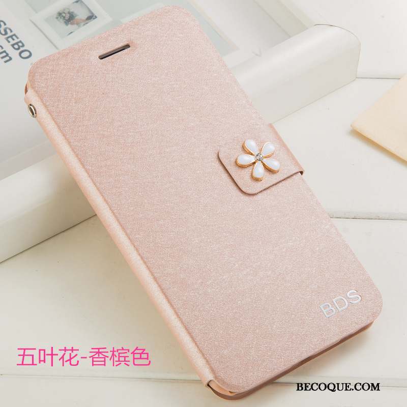 Samsung Galaxy J3 2017 Étui En Cuir Coque De Téléphone Or Protection Clamshell Ornements Suspendus