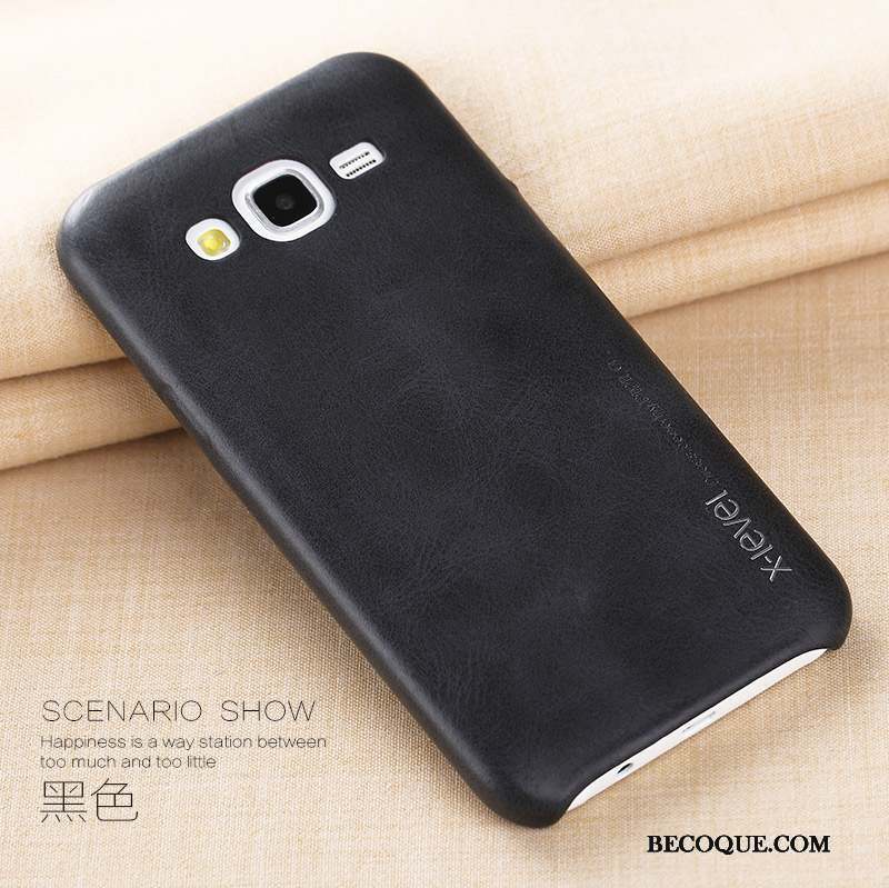 Samsung Galaxy J5 2015 Business Très Mince Protection Étui En Cuir Incassable Coque De Téléphone