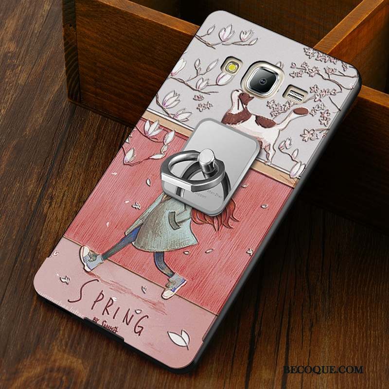 Samsung Galaxy J5 2015 Coque Créatif Incassable Difficile Étui Bleu Dessin Animé