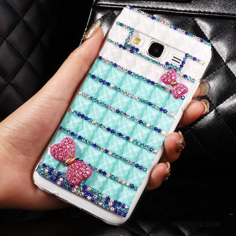 Samsung Galaxy J5 2015 Coque De Téléphone Bleu Dessin Animé Transparent Protection