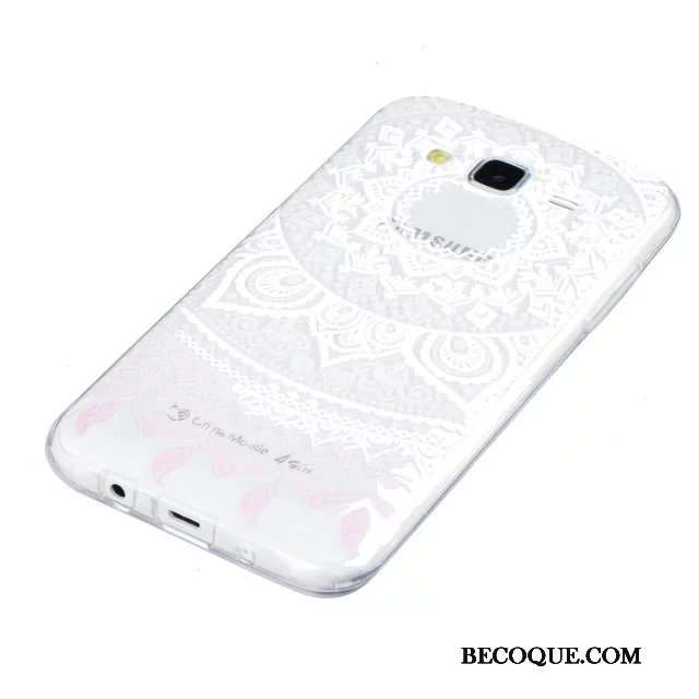 Samsung Galaxy J5 2015 Coque Peinture Protection Étui Gaufrage Fleurs