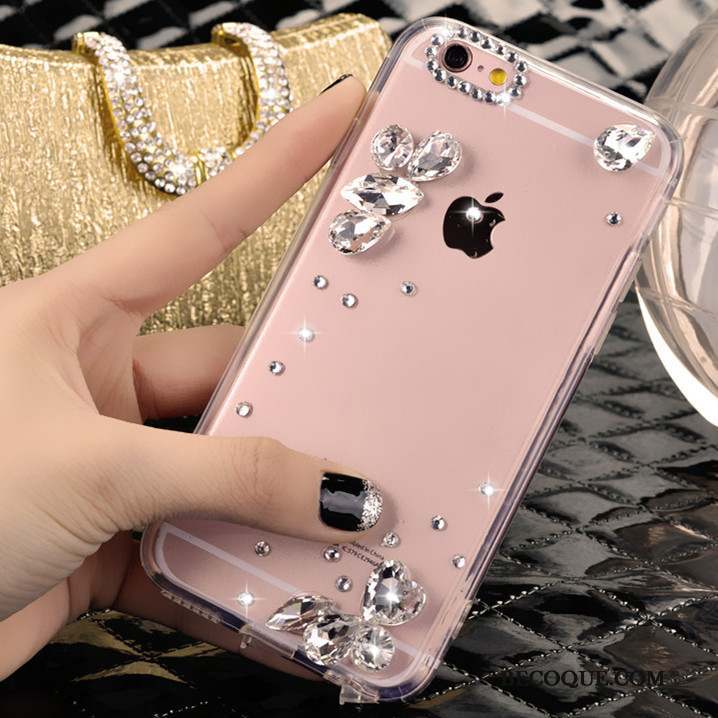 Samsung Galaxy J5 2015 Coque Protection Rose Étui Strass Téléphone Portable