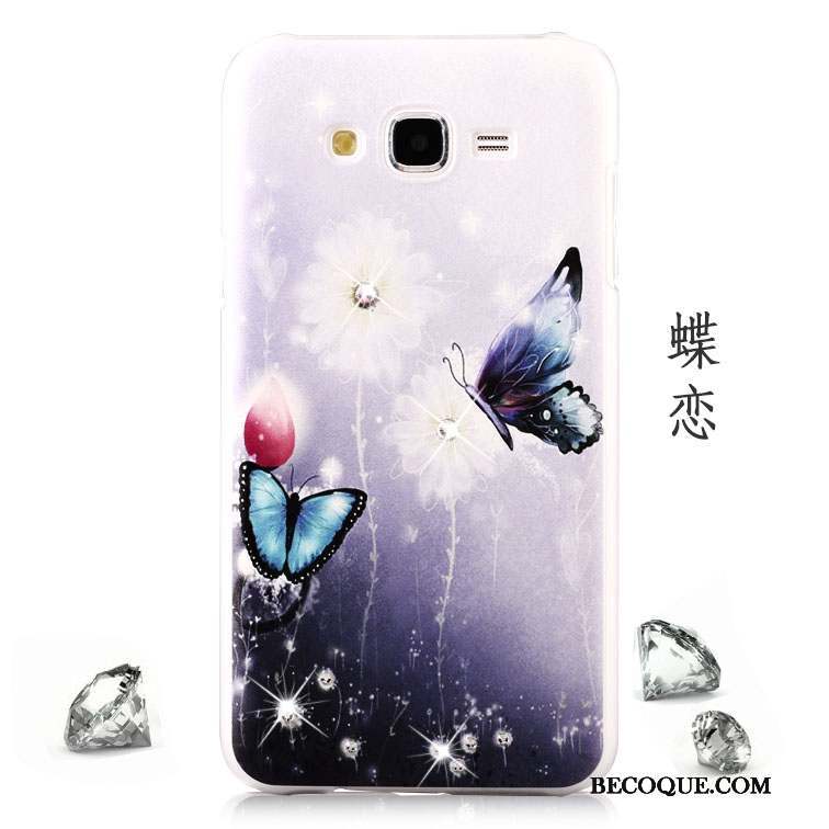 Samsung Galaxy J5 2015 Protection Coque De Téléphone Bleu Peinture Étui Difficile