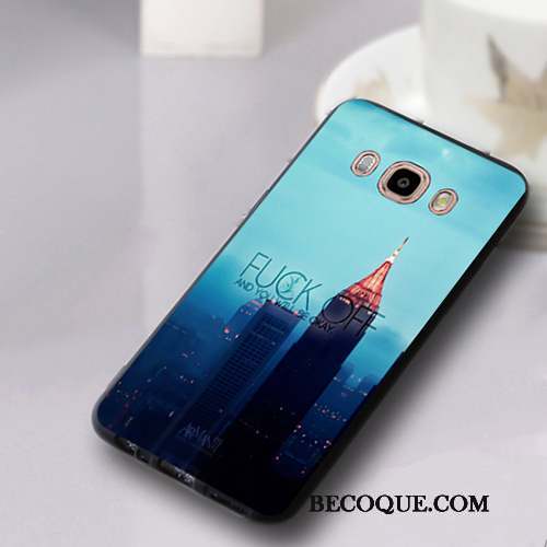 Samsung Galaxy J5 2016 Coque Tendance Ornements Suspendus Étui Silicone Bleu Clair Fluide Doux