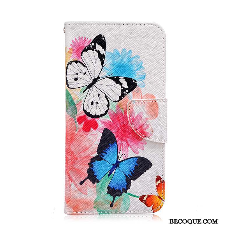 Samsung Galaxy J5 2016 Coque Étui Étui En Cuir Housse Peinture Multicolore Fleurs