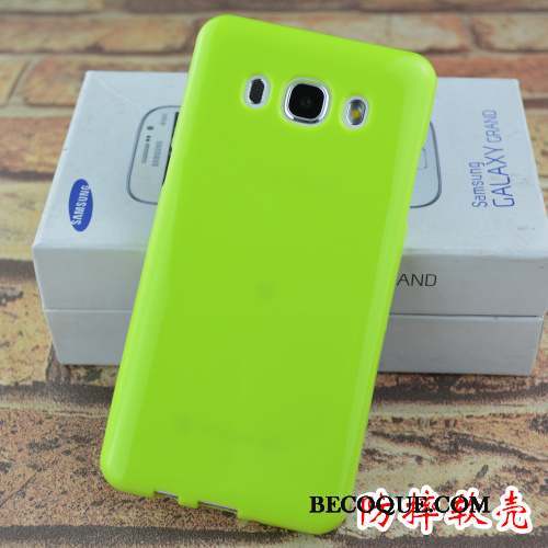 Samsung Galaxy J5 2016 Créatif Coque De Téléphone Vert Bordure Étui Fluide Doux