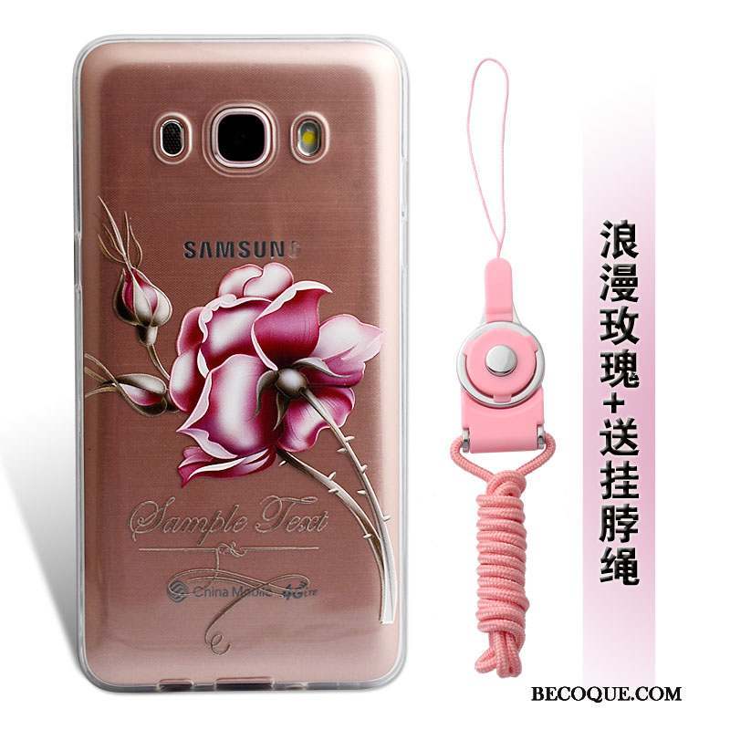 Samsung Galaxy J5 2016 Fleurs Protection Coque Fluide Doux Silicone Étui