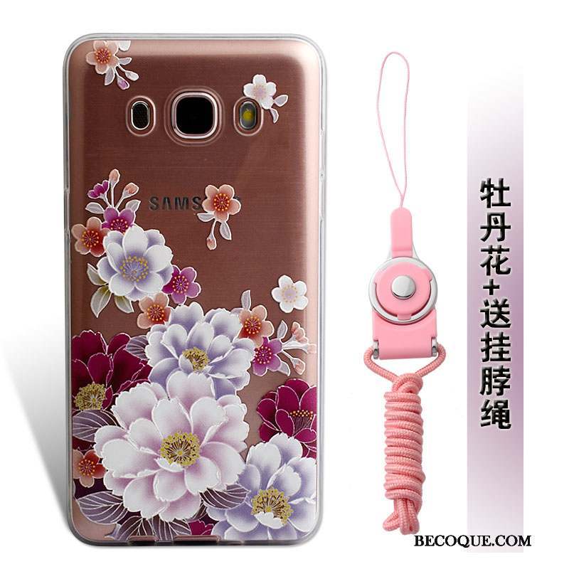 Samsung Galaxy J5 2016 Fleurs Protection Coque Fluide Doux Silicone Étui