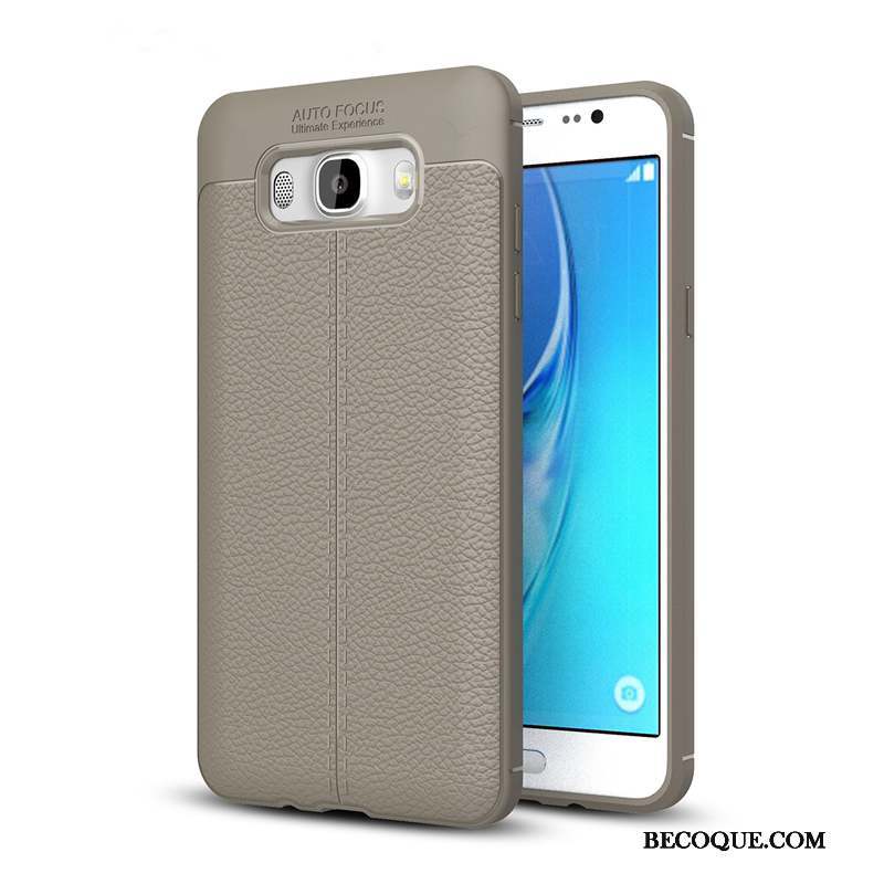 Samsung Galaxy J5 2016 Incassable Coque De Téléphone Modèle Fleurie Noir Protection Cuir