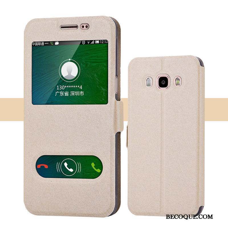 Samsung Galaxy J5 2016 Étui Étui En Cuir Protection Coque Vert Tendance