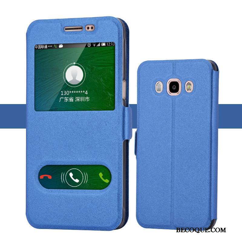 Samsung Galaxy J5 2016 Étui Étui En Cuir Protection Coque Vert Tendance