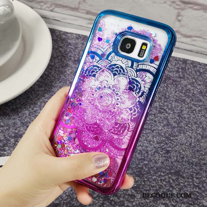 Samsung Galaxy J5 2017 Coque Placage Mode Tendance Dégradé Fluide Doux Quicksand