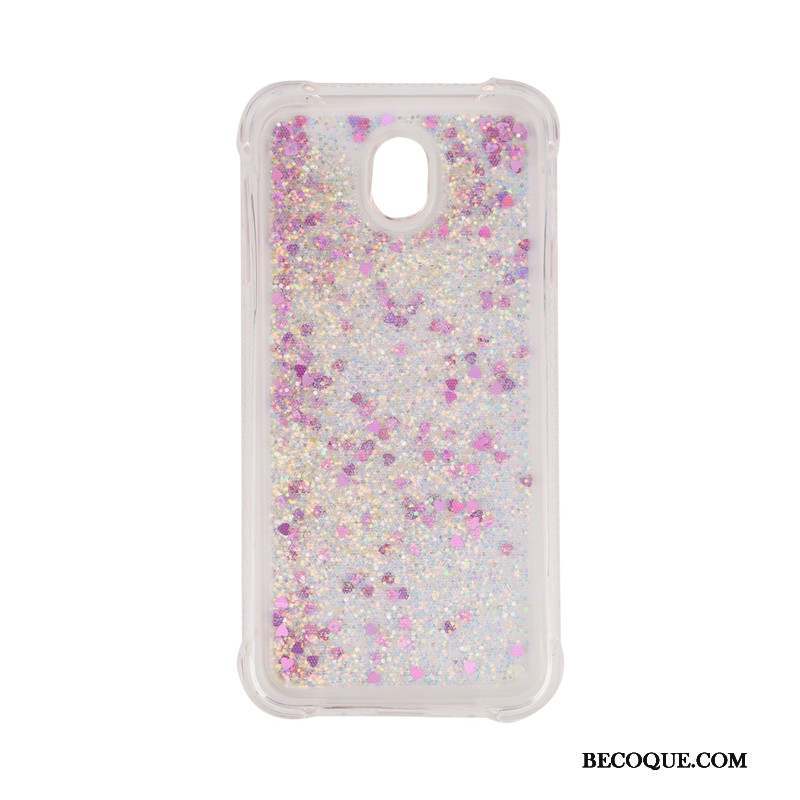 Samsung Galaxy J5 2017 Rouge Coque De Téléphone Liquide Quicksand Incassable