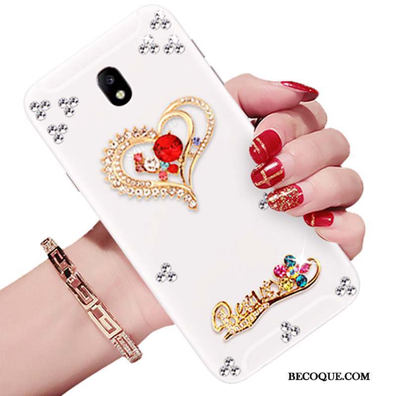 Samsung Galaxy J5 2017 Étui Blanc Coque De Téléphone Europe Tendance Strass