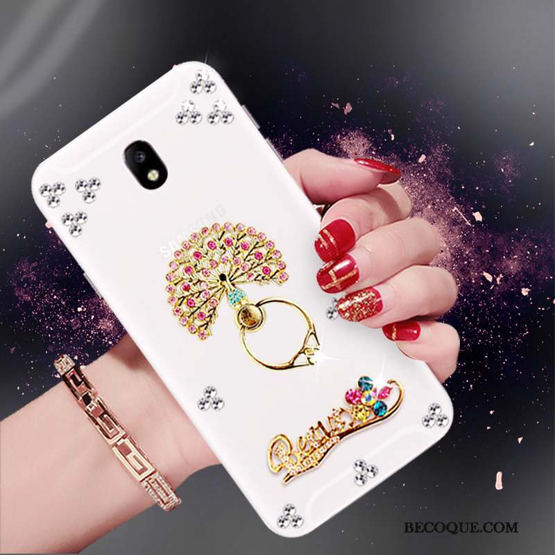 Samsung Galaxy J5 2017 Étui Blanc Coque De Téléphone Europe Tendance Strass