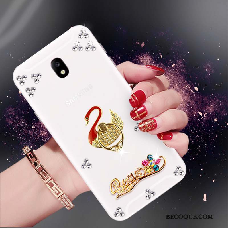 Samsung Galaxy J5 2017 Étui Blanc Coque De Téléphone Europe Tendance Strass