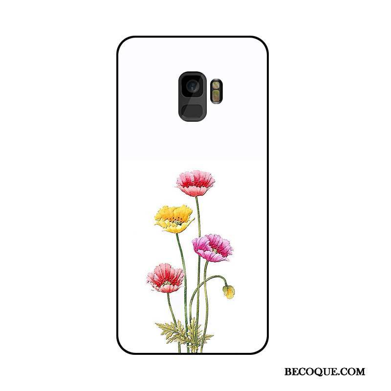 Samsung Galaxy J6 Coque De Téléphone Gaufrage Ornements Suspendus Fleur Couleur Protection