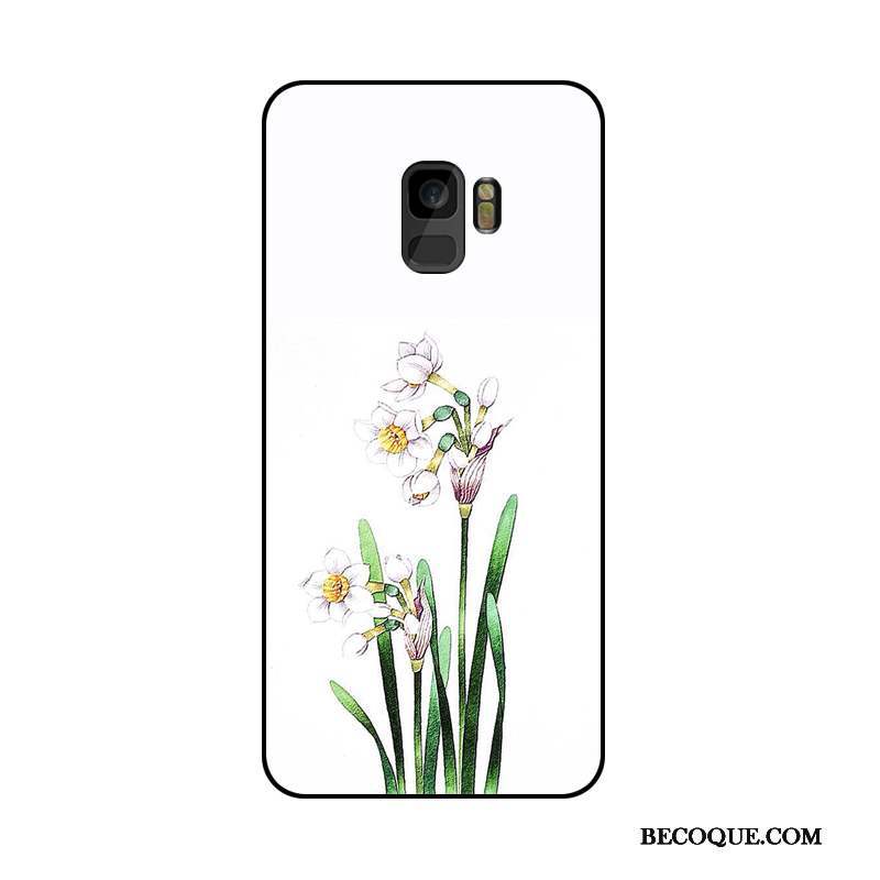 Samsung Galaxy J6 Coque De Téléphone Gaufrage Ornements Suspendus Fleur Couleur Protection