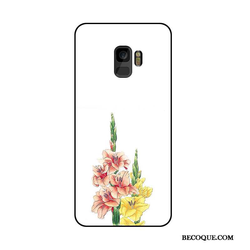 Samsung Galaxy J6 Coque De Téléphone Gaufrage Ornements Suspendus Fleur Couleur Protection