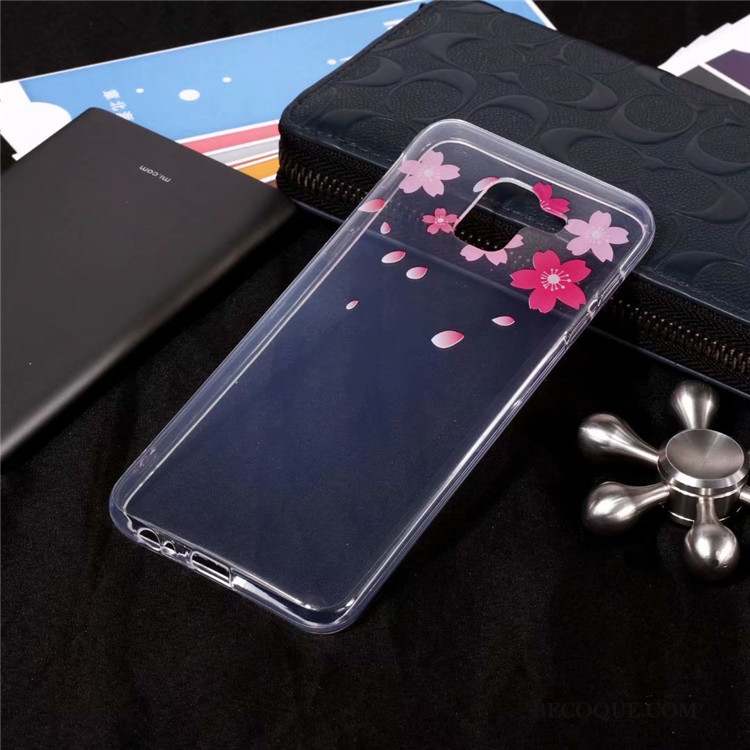 Samsung Galaxy J6 Coque De Téléphone Transparent Sakura Fluide Doux Haute Très Mince