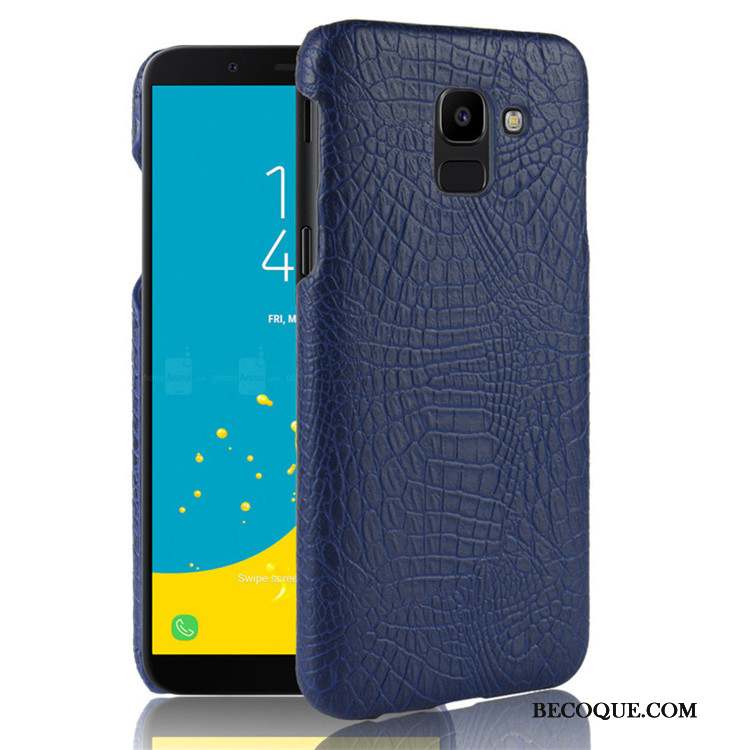 Samsung Galaxy J6 Délavé En Daim Rose Coque De Téléphone Étui Rouge Protection