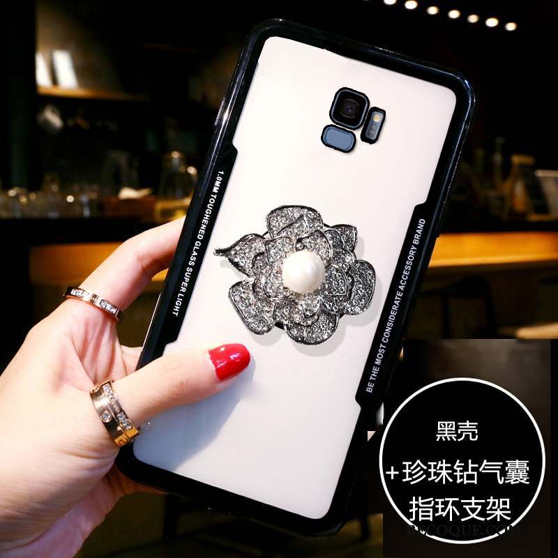 Samsung Galaxy J6 Silicone Coque De Téléphone Protection Tout Compris Strass Fleurs