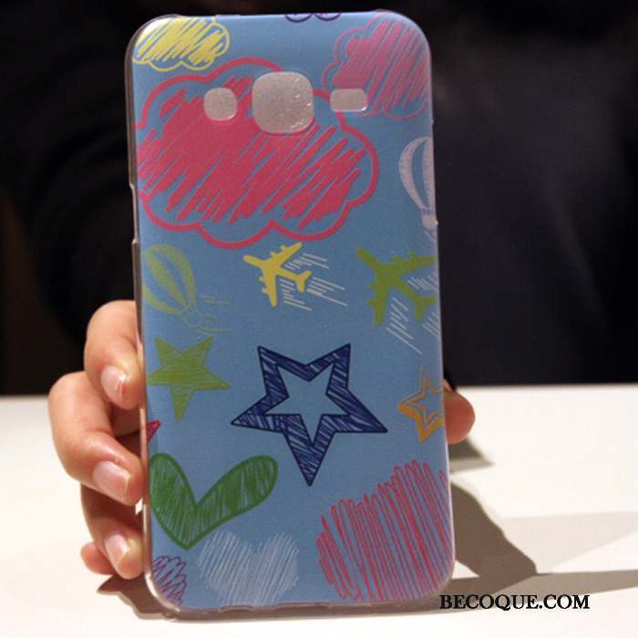 Samsung Galaxy J7 2015 Bleu Incassable Téléphone Portable Silicone Coque De Téléphone Étui