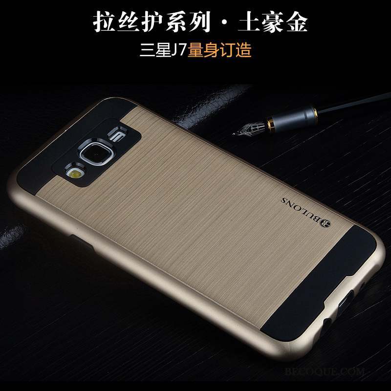 Samsung Galaxy J7 2015 Coque De Téléphone Fluide Doux Tendance Silicone Étui Incassable