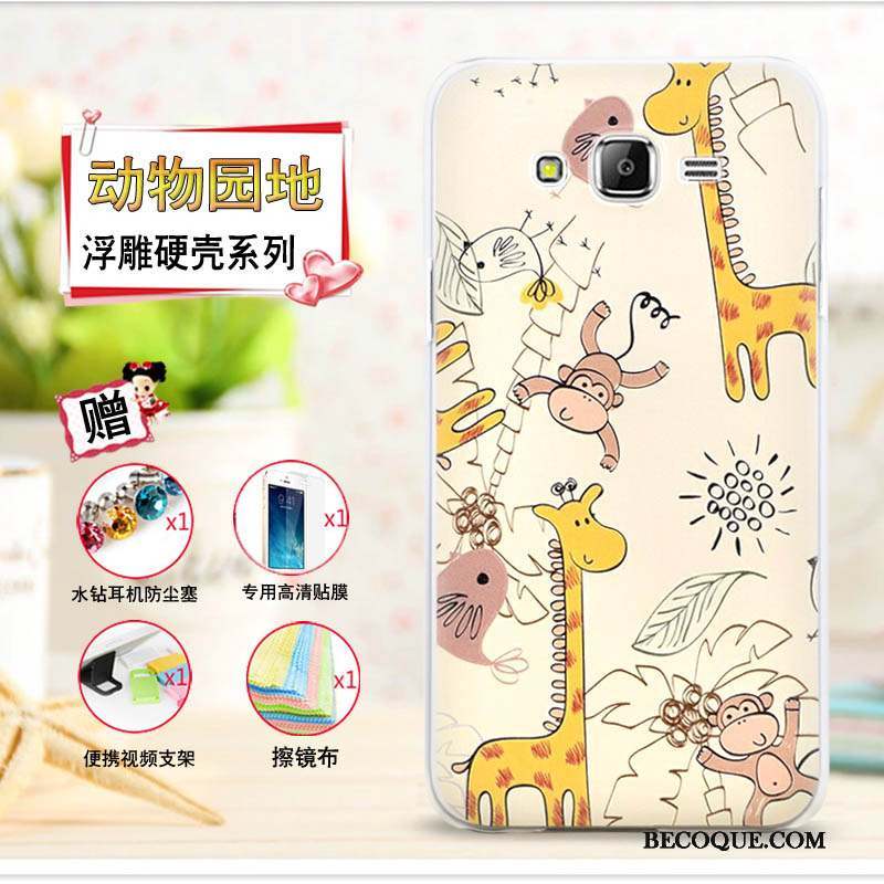 Samsung Galaxy J7 2015 Coque Protection Étui Dessin Animé Multicolore Gaufrage Mince