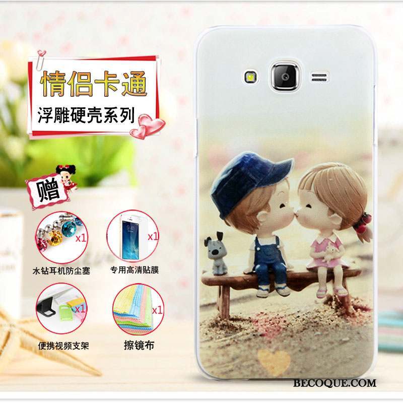 Samsung Galaxy J7 2015 Coque Protection Étui Dessin Animé Multicolore Gaufrage Mince