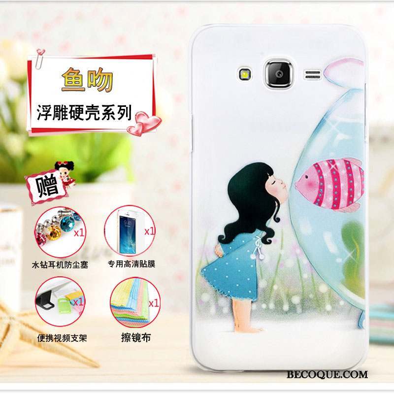 Samsung Galaxy J7 2015 Coque Protection Étui Dessin Animé Multicolore Gaufrage Mince