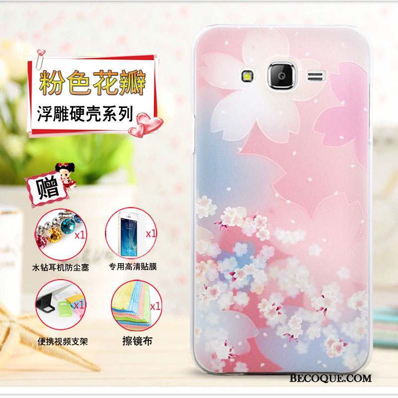 Samsung Galaxy J7 2015 Coque Protection Étui Dessin Animé Multicolore Gaufrage Mince