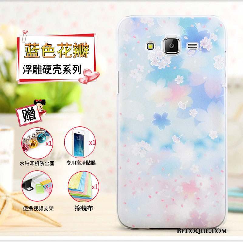 Samsung Galaxy J7 2015 Coque Protection Étui Dessin Animé Multicolore Gaufrage Mince