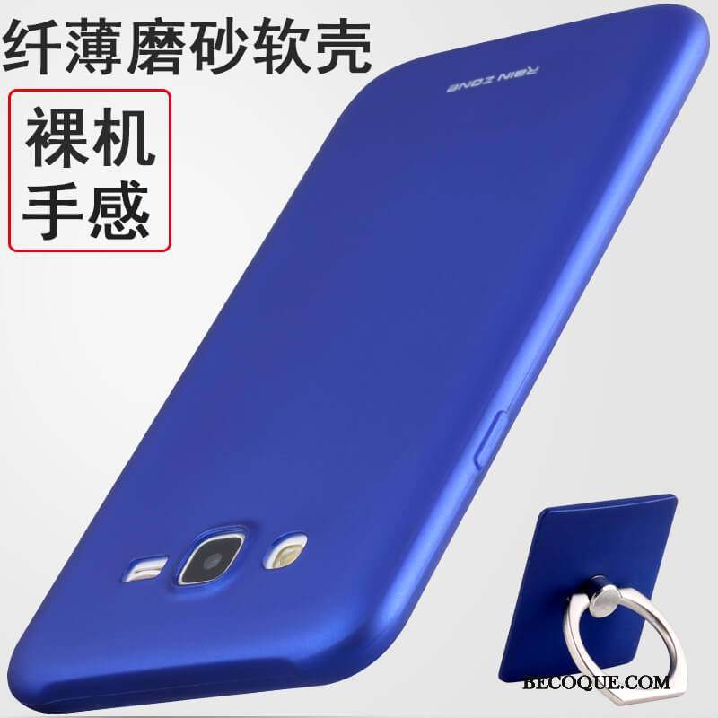 Samsung Galaxy J7 2015 Fluide Doux Rouge Tout Compris Étui Silicone Coque De Téléphone
