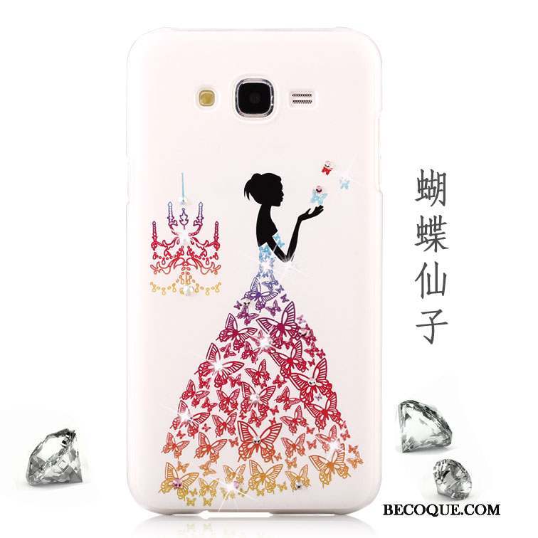 Samsung Galaxy J7 2015 Incassable Peinture Strass Tendance Protection Coque De Téléphone