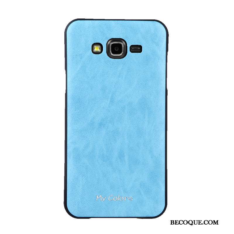 Samsung Galaxy J7 2015 Rouge Coque De Téléphone Fluide Doux Protection Business Similicuir