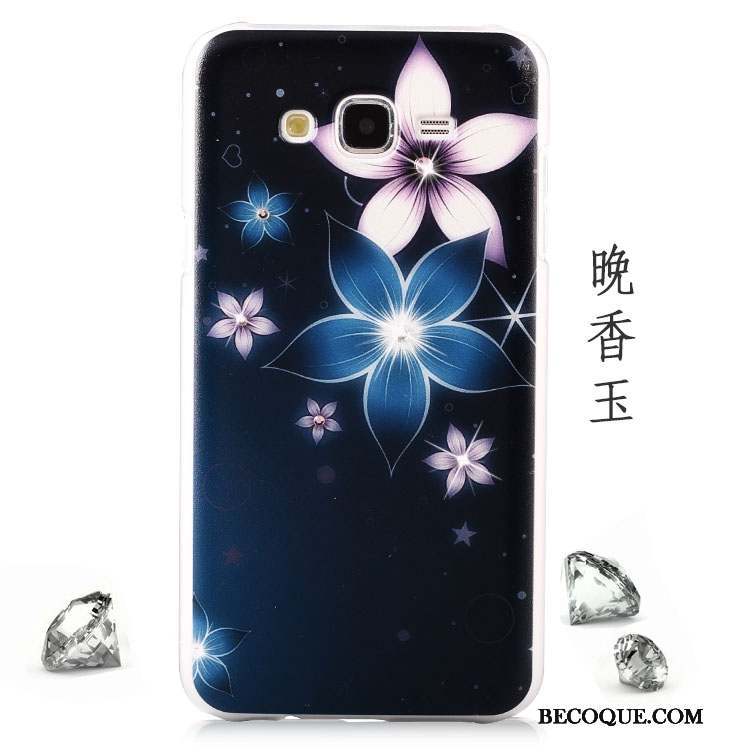 Samsung Galaxy J7 2015 Strass Coque Violet Tendance Peinture De Téléphone