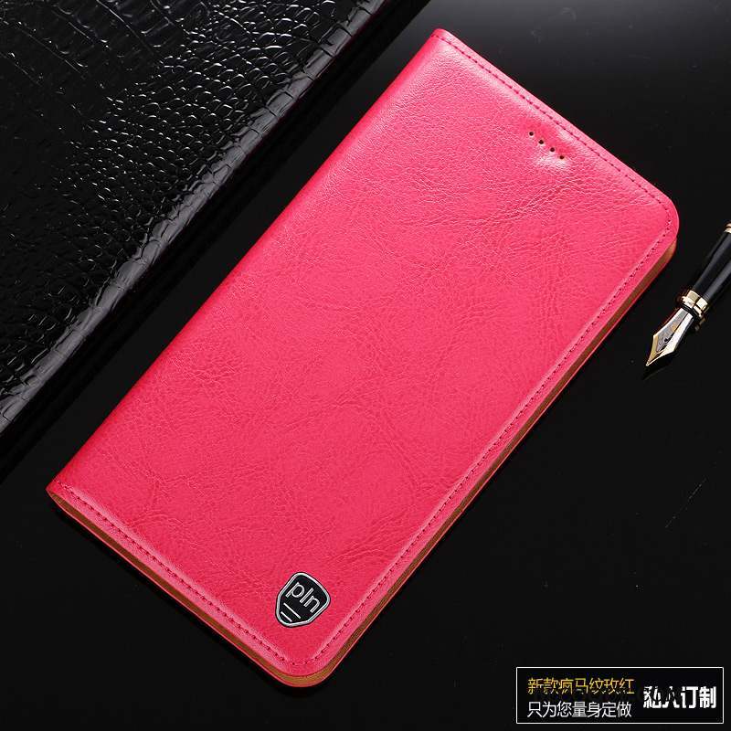 Samsung Galaxy J7 2015 Téléphone Portable Étui En Cuir Housse Coque De Téléphone Protection Rouge