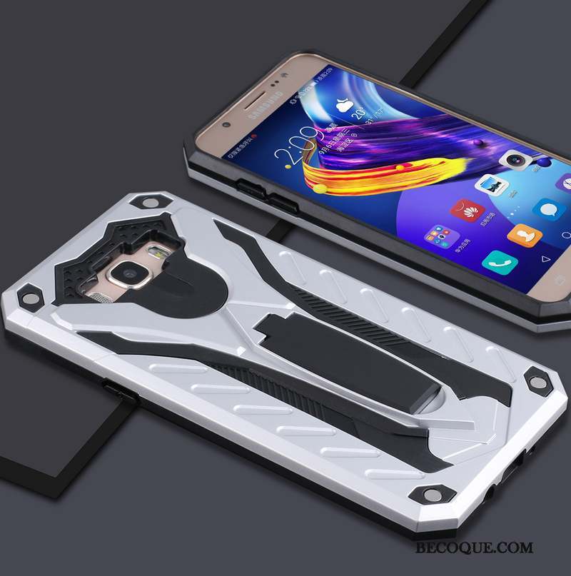 Samsung Galaxy J7 2015 Étui Coque De Téléphone Tout Compris Argent