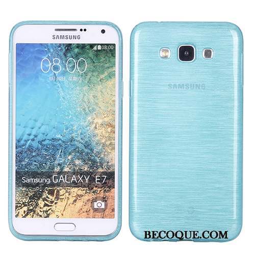 Samsung Galaxy J7 2015 Étui Tout Compris Coque Silicone Rouge Fluide Doux