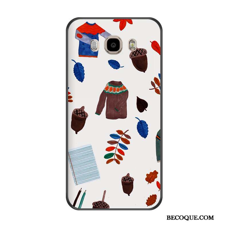 Samsung Galaxy J7 2016 Coque De Téléphone Fluide Doux Protection Silicone Dessin Animé Multicolore