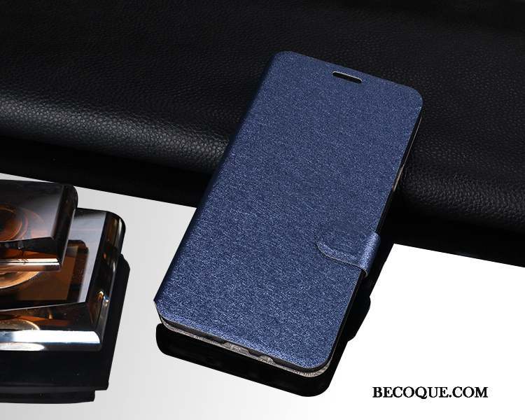 Samsung Galaxy J7 2016 Coque Protection Étui Housse Téléphone Portable Bleu Marin Étui En Cuir