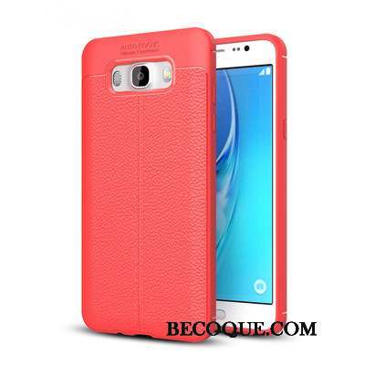 Samsung Galaxy J7 2016 Coque Silicone Modèle Fleurie Gris Tout Compris Cuir Incassable